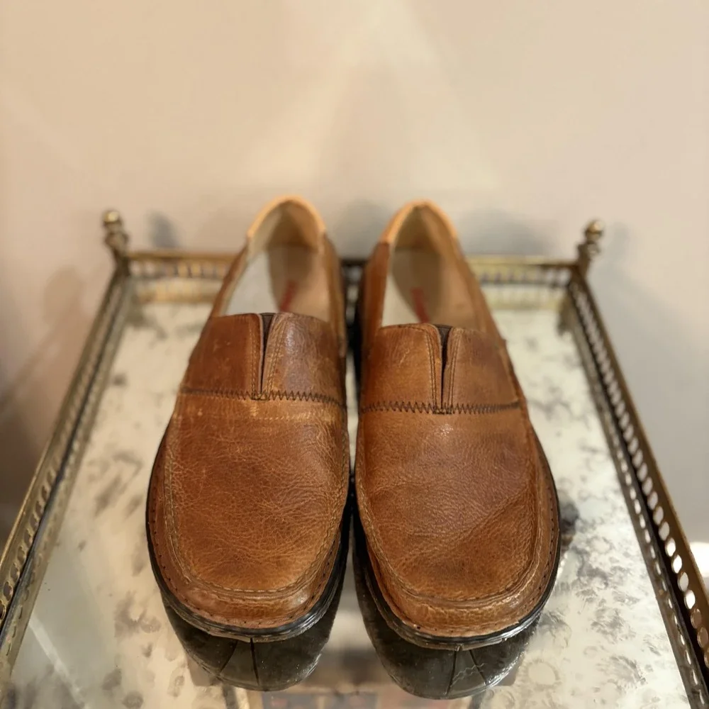Zumfoot Shoes Mens Size EU 44 Brown Leather Slip On Loafers Comfort Casual Z2812